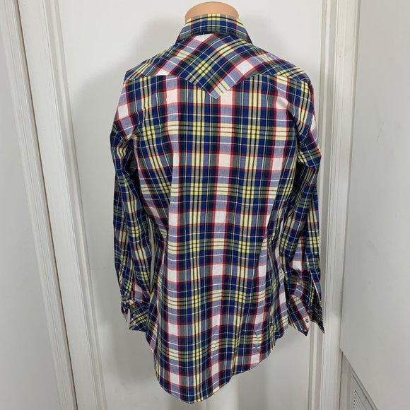 Vintage ATB Authentic Western snap Shirt 15 1/2 - Picture 4 of 4